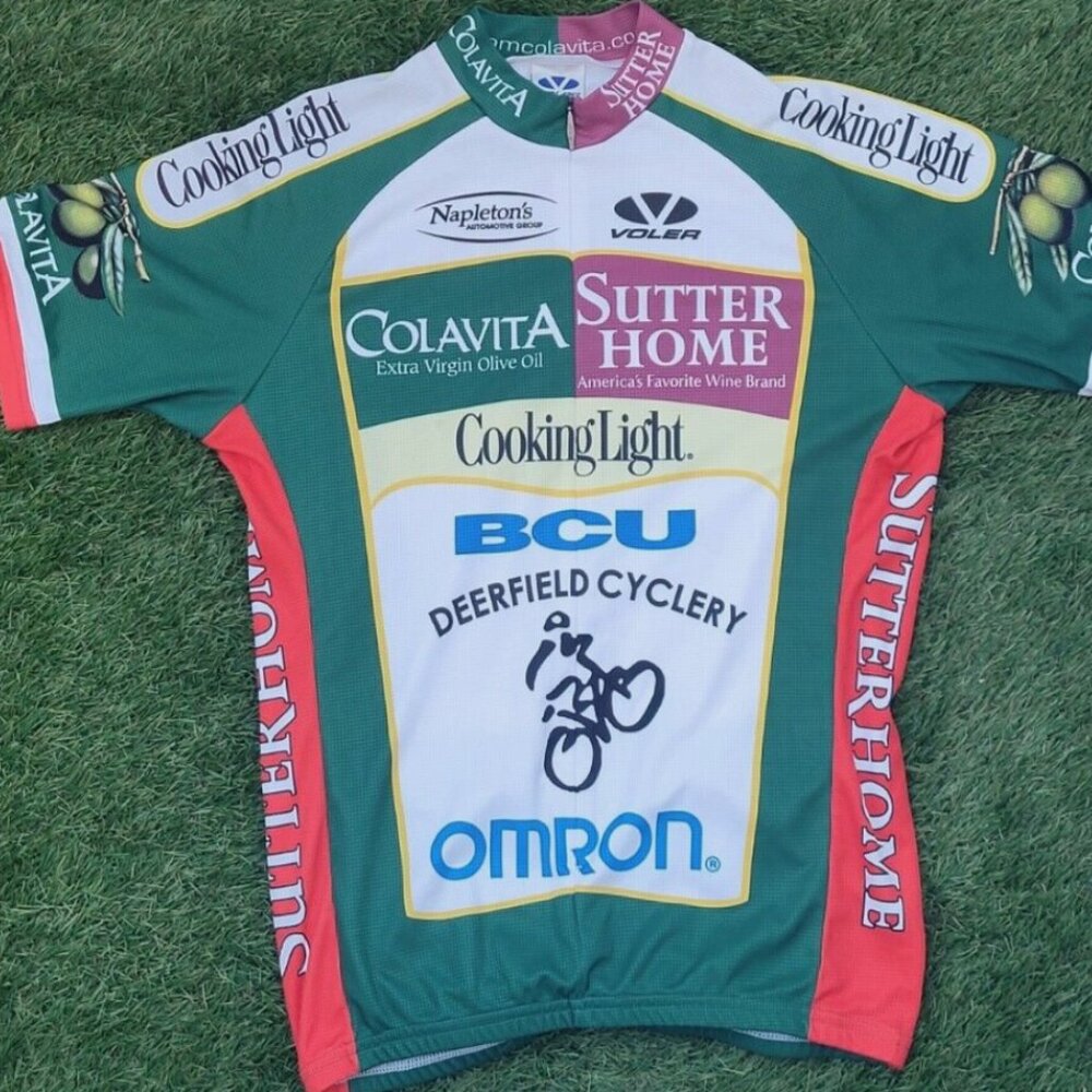 VTG Chicago Bicycling Cyclery Jersey Shirt Voler Men's Size Large